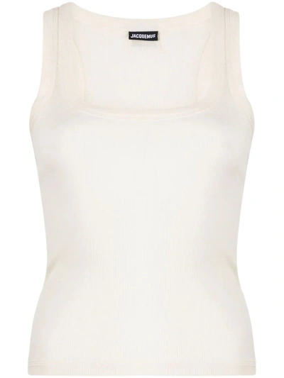Jacquemus Second Skin Tank Top In White