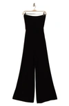 GO COUTURE STRAPLESS WIDE LEG JUMPSUIT