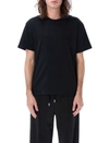 Jw Anderson Logo-embroidered Cotton T-shirt In Black