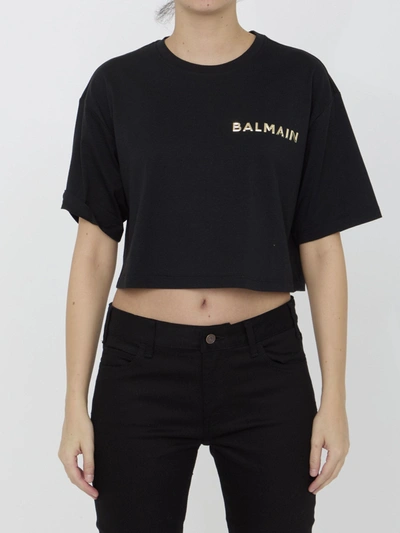 BALMAIN BALMAIN METAL LOGO T-SHIRT