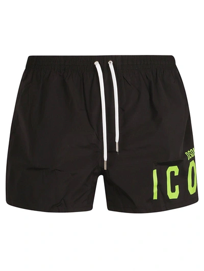 Dsquared2 Be Icon Boxers In Black Acid