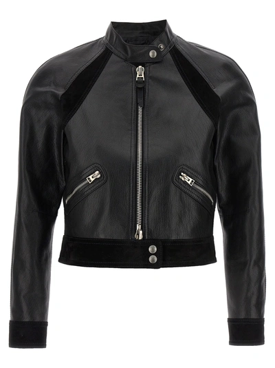 Tom Ford Leather Jacket In Black