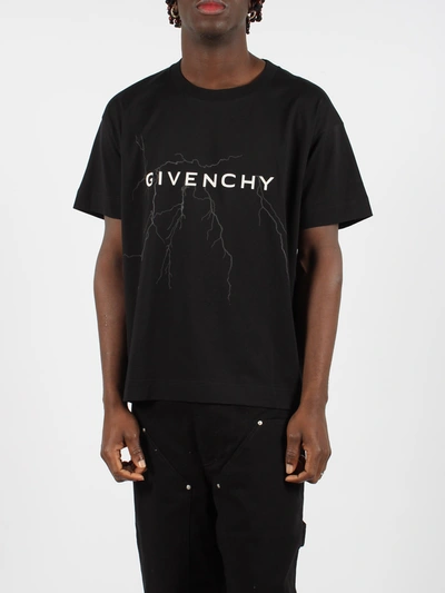 GIVENCHY GIVENCHY REFLECTIVE ARTWORK T-SHIRT