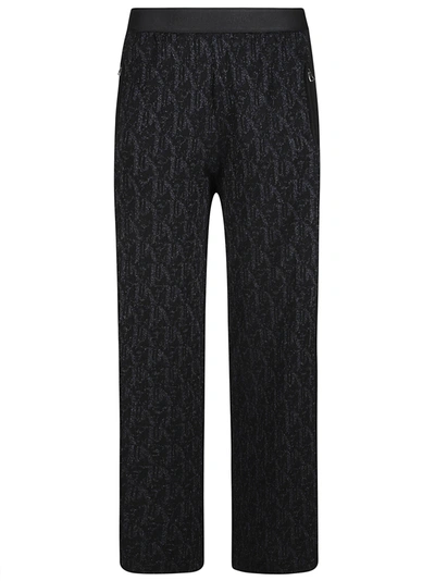 PALM ANGELS PALM ANGELS MONOGRAM JORD KNIT WIDE TROUSERS