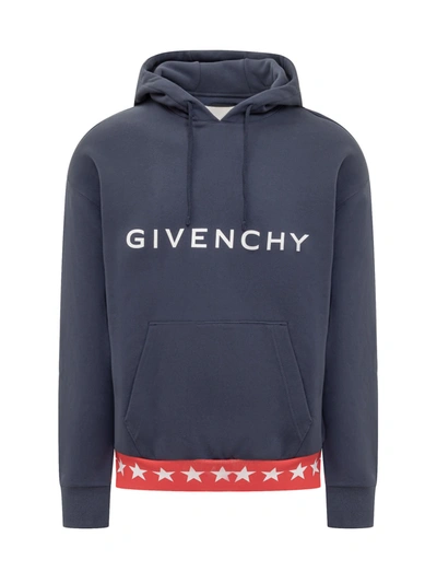 Givenchy Stars Hoodie In Deep Blue