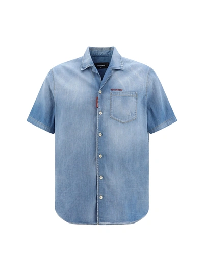 Dsquared2 Denim Bowling Shirt In Default Title