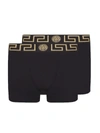 VERSACE VERSACE PACK OF TWO BOXER SHORTS WITH GREEK MOTIF