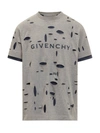 GIVENCHY GIVENCHY OVERSIZED T-SHIRT IN DESTROYED COTTON