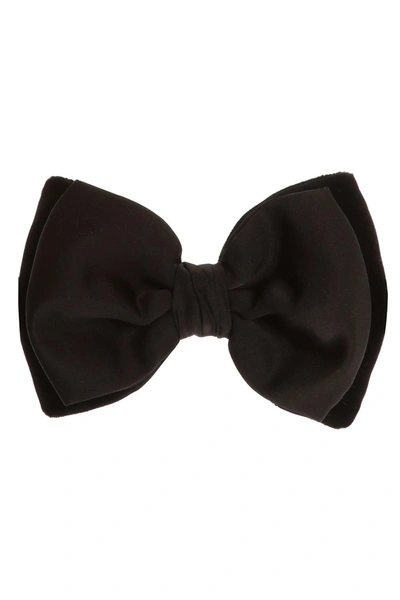 Dsquared2 Two-layered Bow Tie In Nero