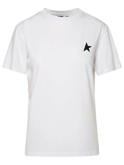 Golden Goose Star T-shirt In Optic White Black