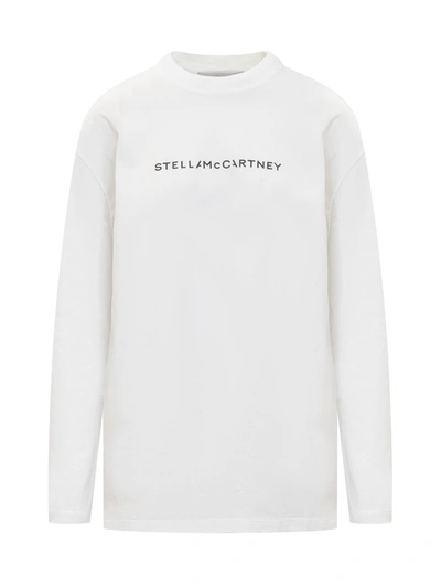 Stella Mccartney T-shirt With Logo In Pure White
