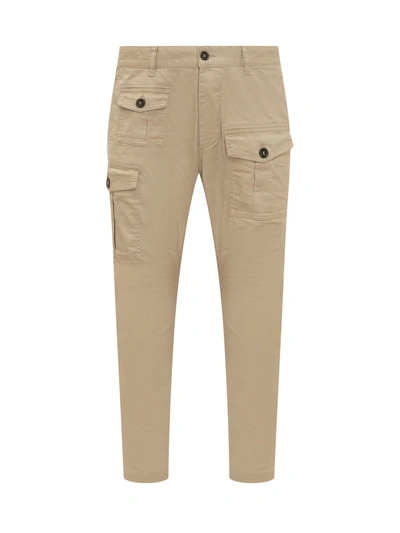 Dsquared2 Sexy Cargo Chino Pant In Stone