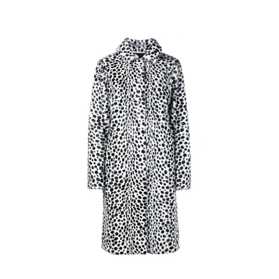 Givenchy Printed Goat Hair Coat In White