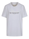 Givenchy 4g Emblem Printed Crewneck T-shirt In White