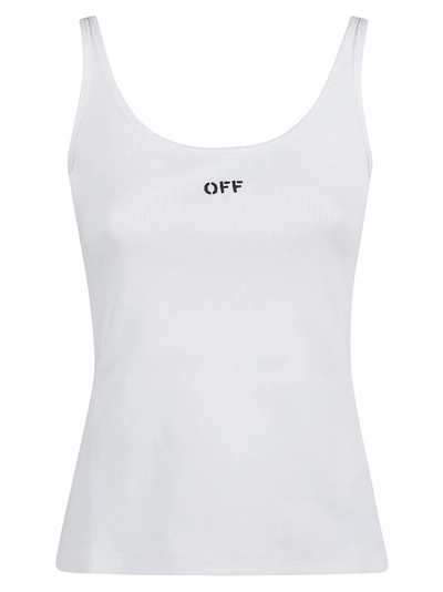 Off-white Rib Tank Top