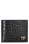 TOM FORD TOM FORD LEATHER FLAP-OVER WALLET