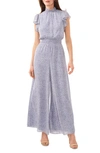 HALOGEN FLUTTER SLEEVE WIDE LEG JUMPSUIT