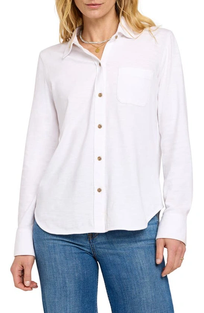 Faherty Sunwashed Knit Shirt In White