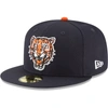 New Era Navy Detroit Tigers Cooperstown Collection Wool 59fifty Fitted Hat In Navy
