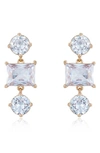Ettika Cubic Zirconia Drop Earrings In Gold