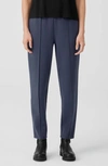 Eileen Fisher Petite Tapered Pintuck Flex Ponte Ankle Pants In Ocean