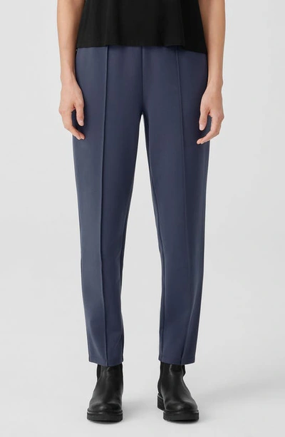 Eileen Fisher Petite Washable Stretch-crepe Slim Ankle Pants In