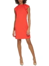 Shop Calvin Klein Womens Party Mini Shift Dress In Orange