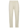 Hugo Boss Mercerized-cotton Tracksuit Bottoms With Insert Details In White