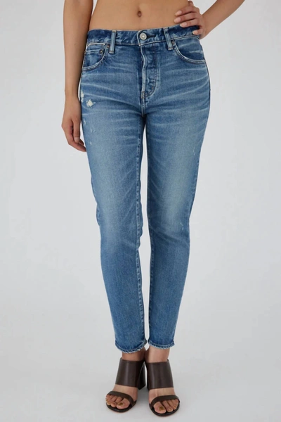 Moussy Women's Avenal Tapered Jeans In Blue