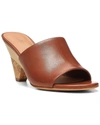 Joie Diamond Leather Slide Clog Sandals In Brown