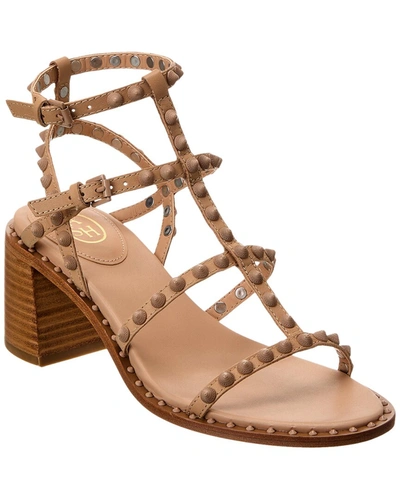 Ash Jenay Leather Sandal In Brown