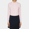 TILLEY LONG SLEEVE POLO SHIRT IN PINK