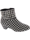 Masseys Presley Womens Faux Leather Studded Ankle Boots In Multi