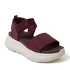 Dearfoams Odell Ankle Strap Platform Sandal In Fig