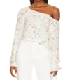 FREE PEOPLE SUNSET CLOUD PULLOVER IN IVORY COMBO