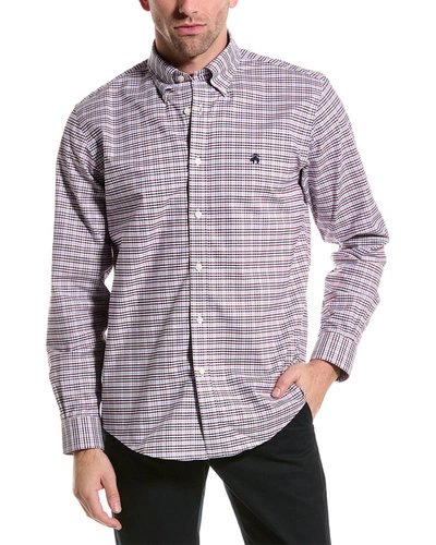 Brooks Brothers Regular Fit Oxford Shirt In Purple