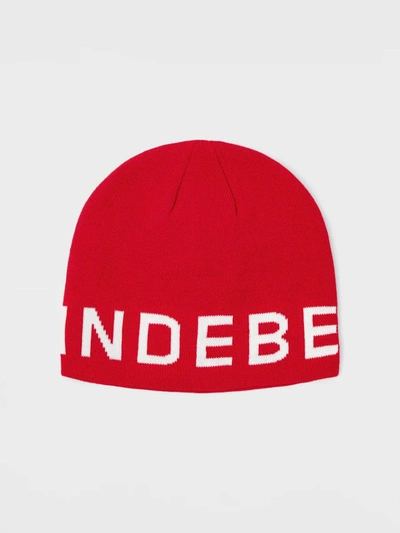 J. Lindeberg Original Ski Beanie In Racing Red