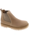 Birkenstock Stalon Ii Womens Leather Water Repellent Chelsea Boots In Taupe