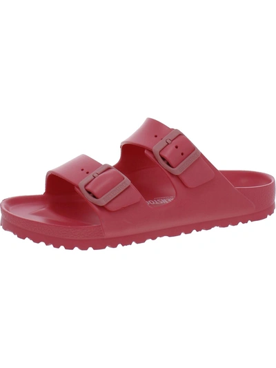 Birkenstock Arizona Eva Womens Thermoplastic Footbed Slide Sandals In Pink