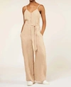 People Tree Linen Overall In Beige In Beige
