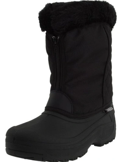 Tundra Boots Portland Womens Insulated Mid-calf Winter Boots In Black
