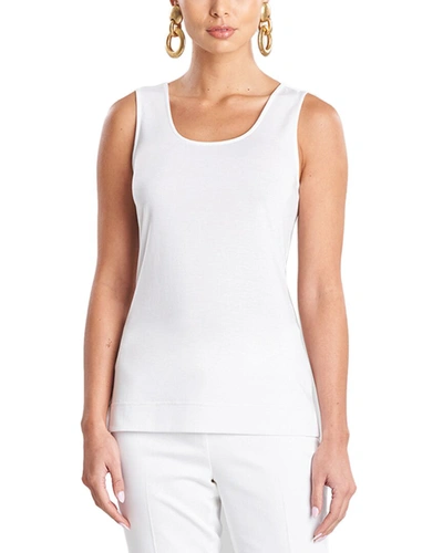 Natori Bliss Essentials Tank Top Shirt In White