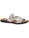 ARRAY LAJOLLA WOMENS LEATHER METALLIC THONG SANDALS