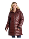 STEVE MADDEN WOMENS QUILTED MID LENGTH PUFFER JACKET