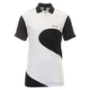 Hugo Boss Men's Paddy 8 Geometric Print Short Sleeve Polo In White/black In Multi