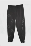 APL ATHLETIC PROPULSION LABS KINDLY F OFF RHINESTONE SWEATPANTS IN GREY
