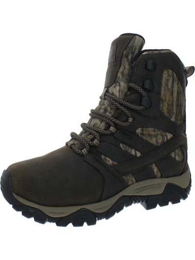 Merrell Timber Mens Leather Waterproof Work & Safety Boot In Black