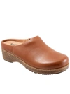 SOFTWALK ARVADA WOMENS LEATHER CHUNKY CLOGS