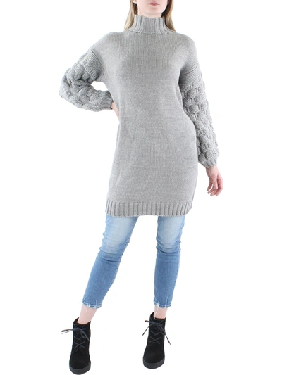 Rd Style Womens Cable Knit Boho Pullover Sweater In Grey