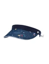 Golfino Orbit Printed Cable Visor In Navy In Blue